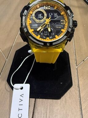 Activa Virtux X Invicta Yellow Digital Men’s Watch